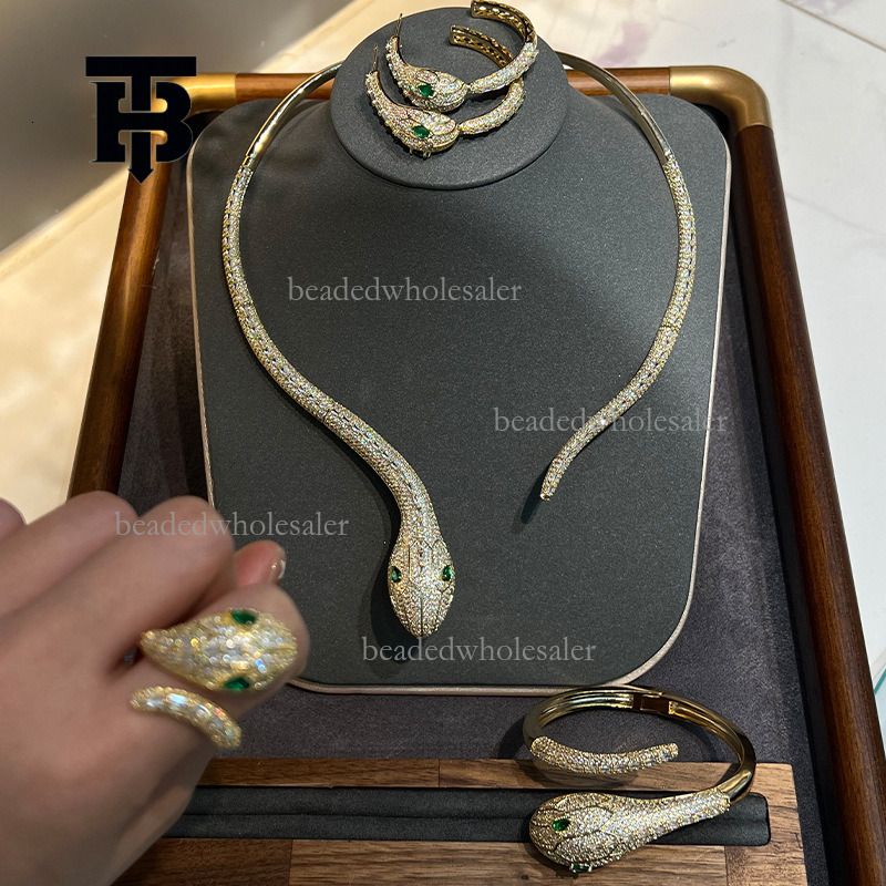 TB BHULAMTE Designer Ling Snake Jewelry Set Rhodium... From Beadedwholesaler, &Price; | DHgate.Com - Image 3