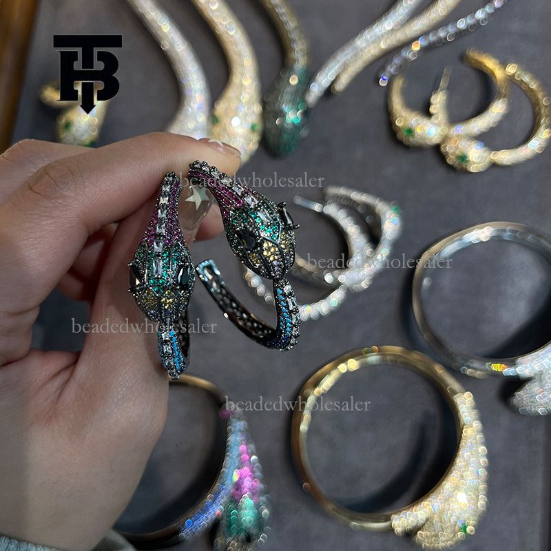 TB BHULAMTE Designer Ling Snake Jewelry Set Rhodium... From Beadedwholesaler, &Price; | DHgate.Com - Image 4