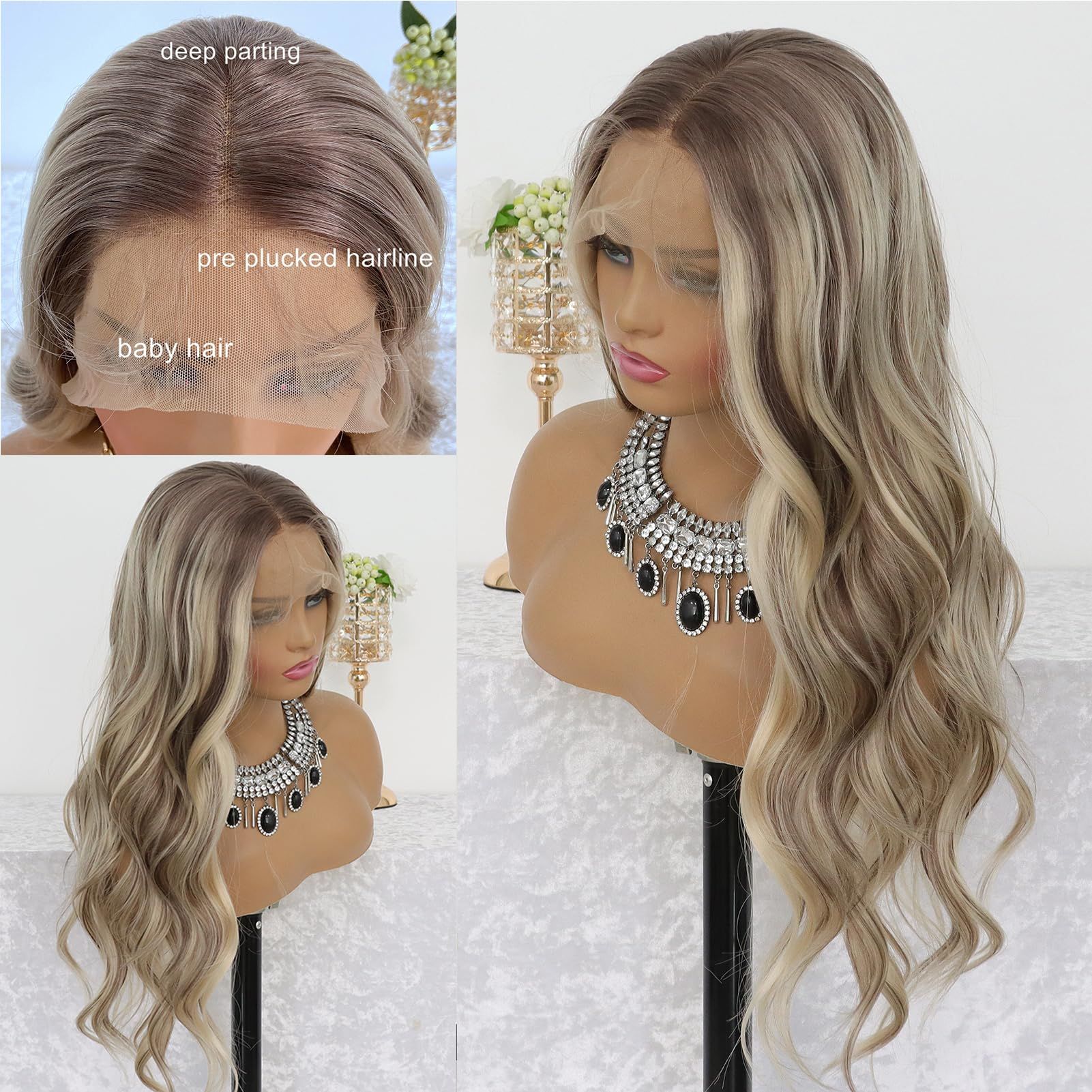 T-Part HD Lace Body Wave Front Wig view 2