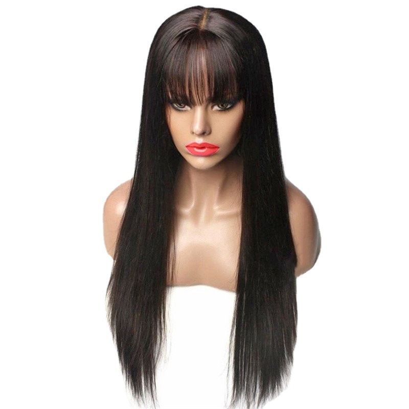 American Overseas u0026 TikTok European Wigs Air-Layered Bangs Long view 2