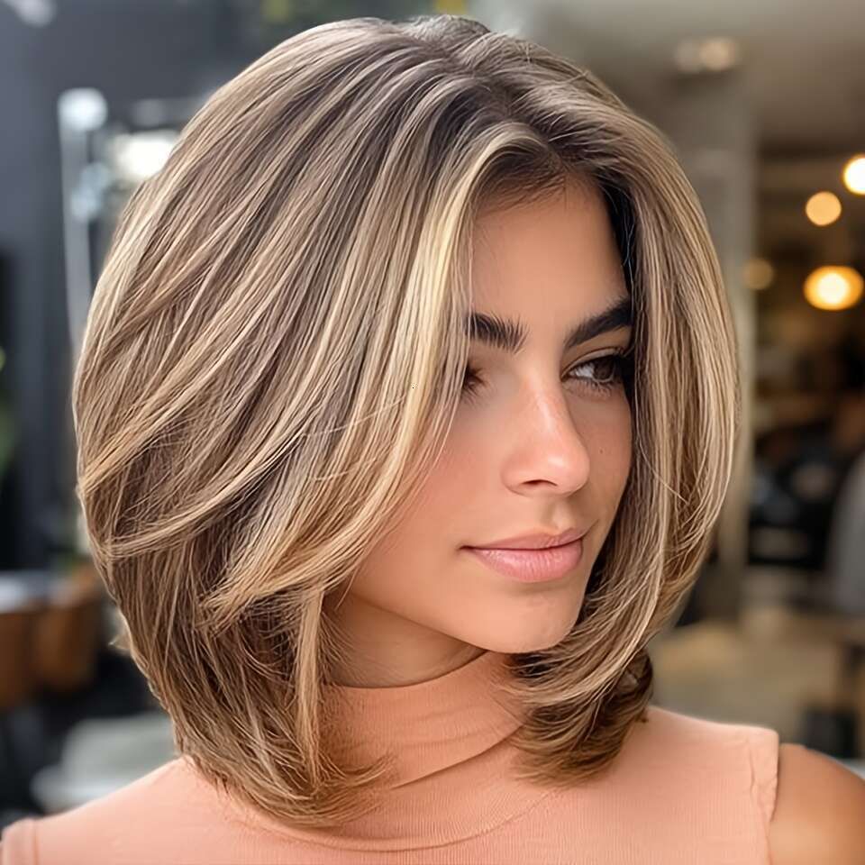 Short Bob 4x4 Lace Front Straight Wig