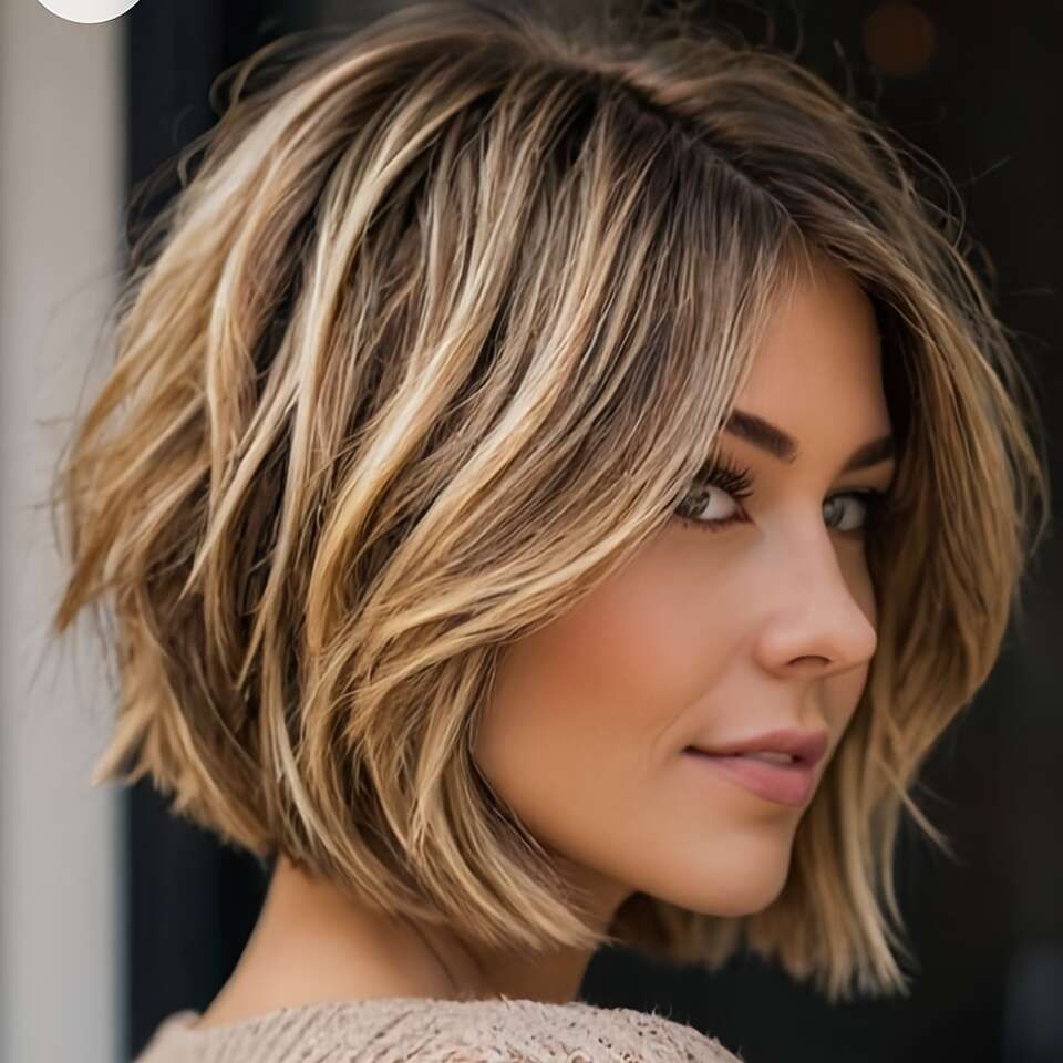 Short Bob 4x4 Lace Front Straight Wig view 2