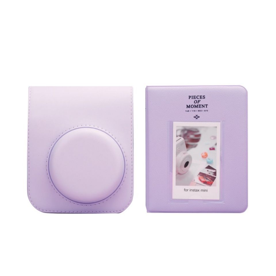 Pu Leather Protective Case For Instax Mini 12 With Shoulder Strap_voghion.com
