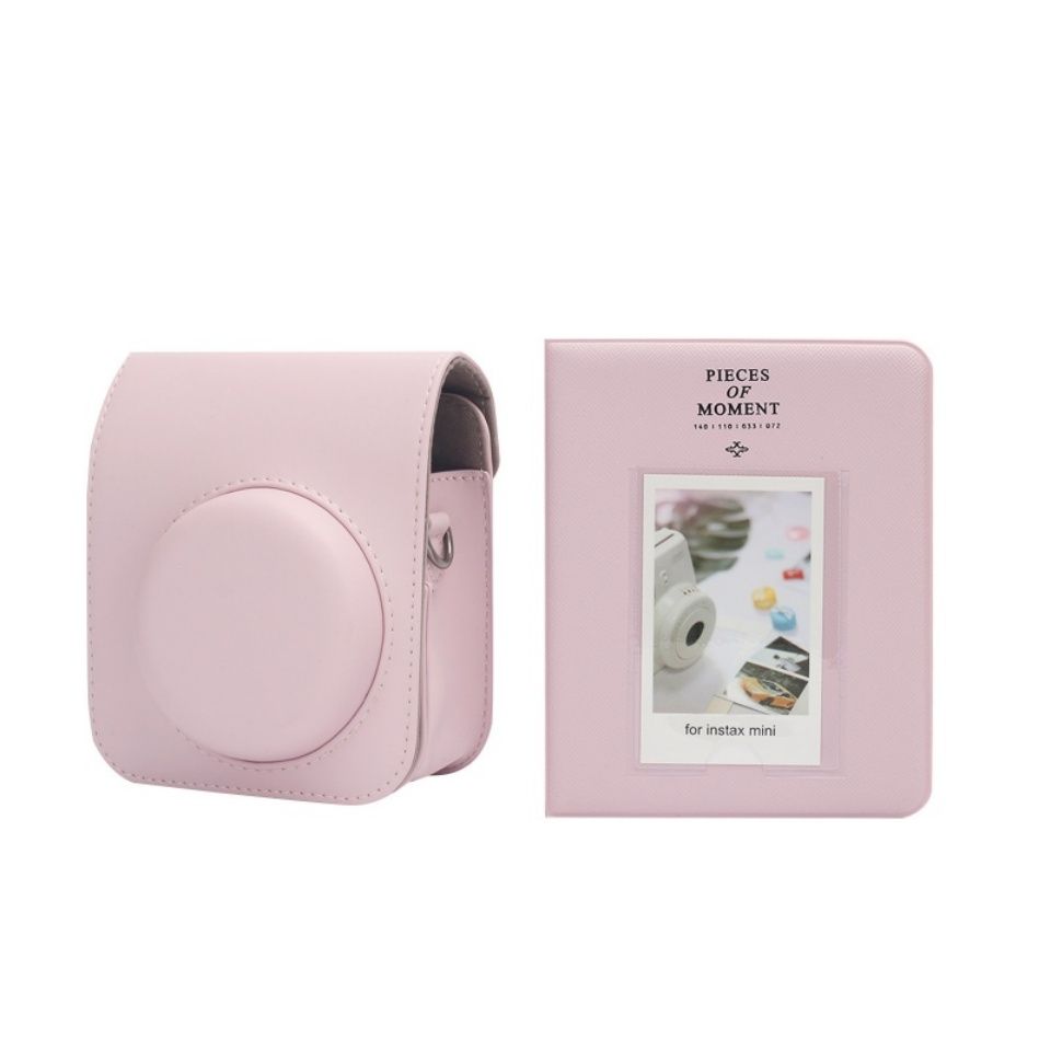 Pu Leather Protective Case For Instax Mini 12 With Shoulder Strap_voghion.com