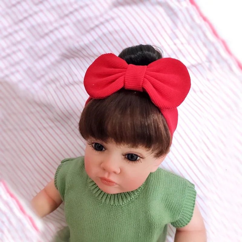Hair Accessories Infant Baby Girl Bow Bun Wig Hat detail view 2