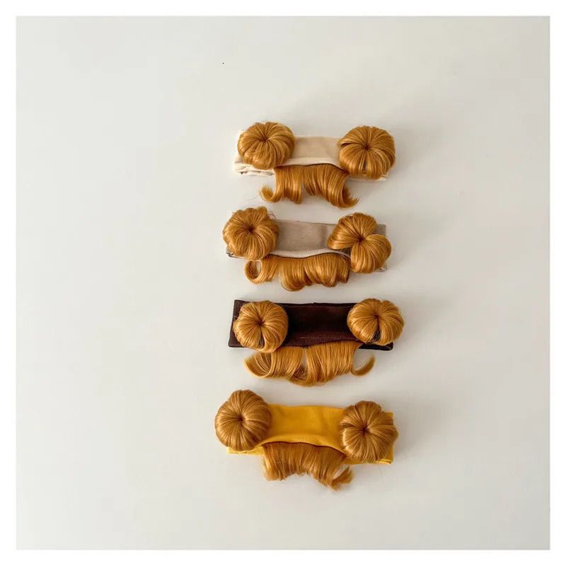 Cute Hair Accessories Infant Baby Girl Gold Balls Wig detail view 3