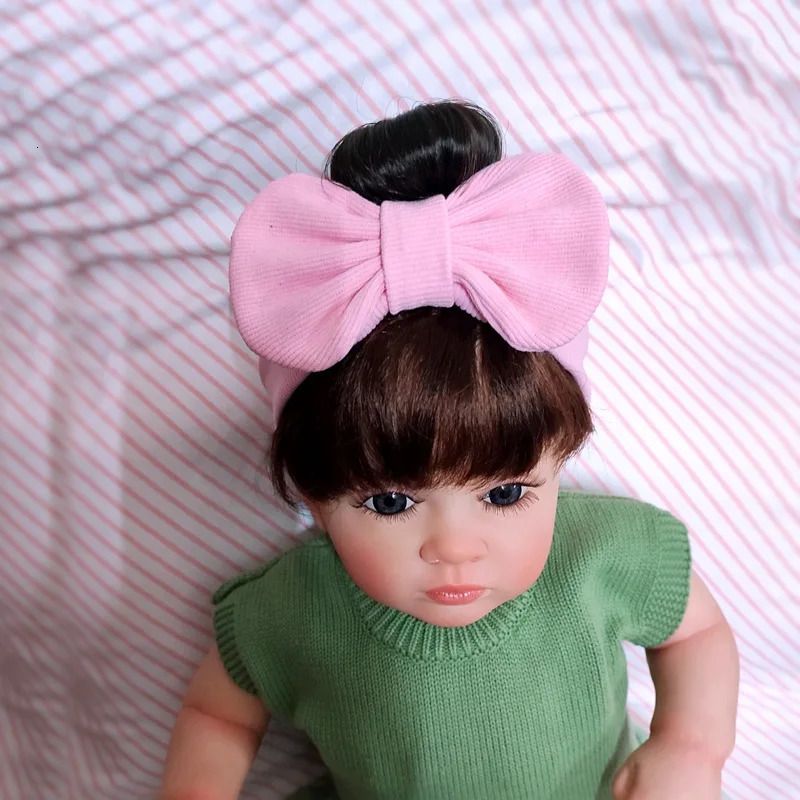 Hair Accessories Infant Baby Girl Bow Bun Wig Hat detail view 3