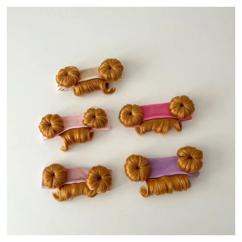 Cute Hair Accessories Infant Baby Girl Gold Balls Wig view 3