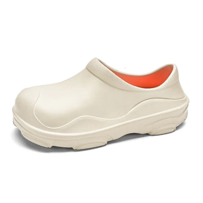 Ensemble de chaussures de cuisine spéciales pour hommes, imperméables et résistantes à l'huile, à enfiler, pour chefs, adaptées à la pluie, référence 250213_voghion.com