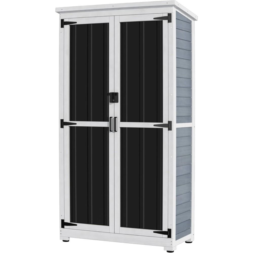 Outdoor Storage Cabinet Wood And Metal Garden Shed... From Dh2958055, &Price; | DHgate.Com