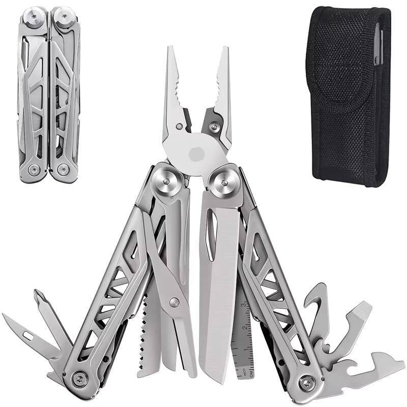 Multitool Durable Metal Sharp Blade Multi-Tool With Regular Pliers Wire Cutter Screwdrivers Scissors For Outdoor Use Other Hand Tools