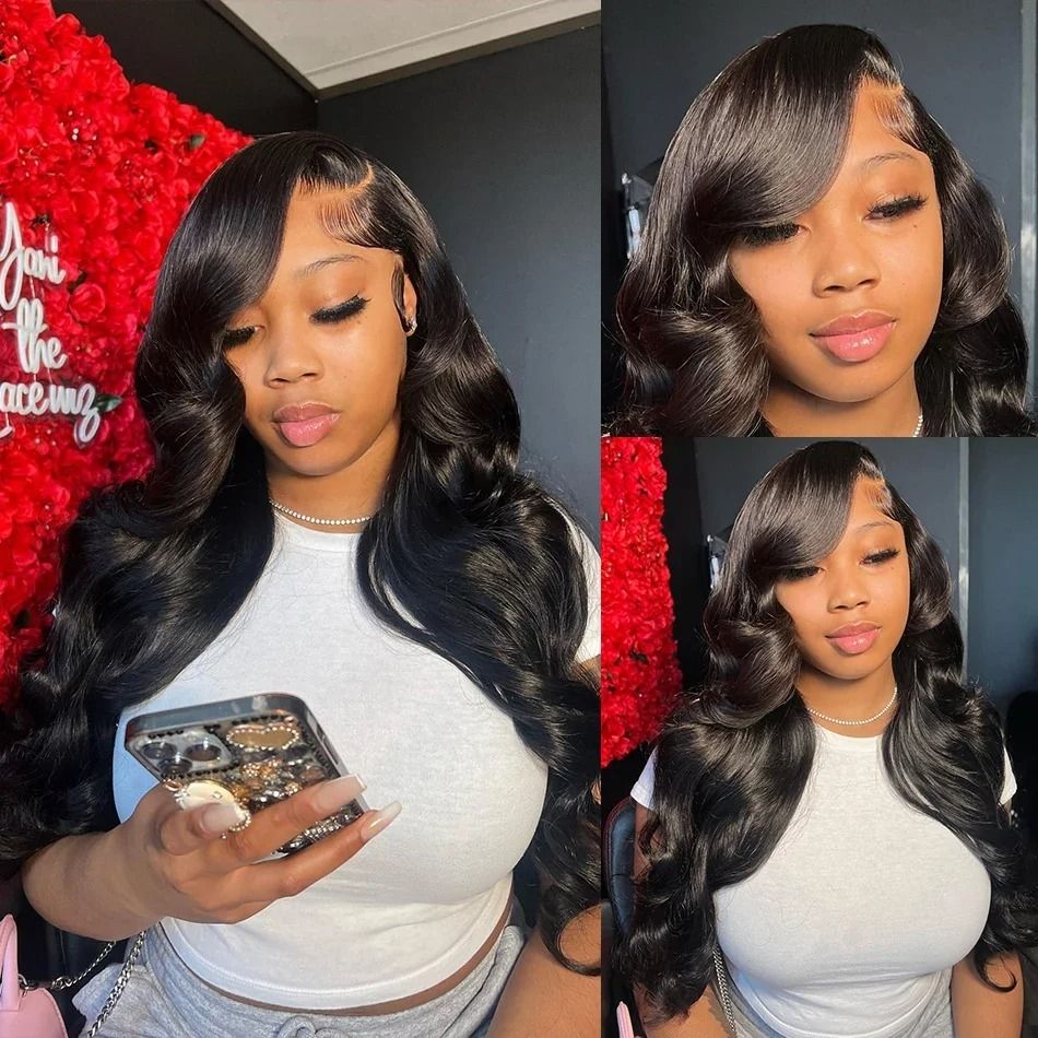 300 Density Glueless Wig Human Hair Bouncy Curly Short Lace detail view 6