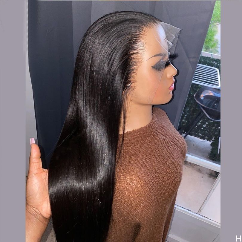 Super Double Drawn Ombre 1b/4 Colored Glueless Wig 13x4 Brown detail view 2