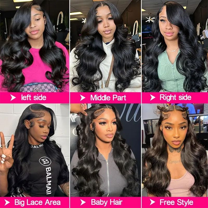Ash Blonde 13x6 HD Lace Body Wave Front Wig detail view 4