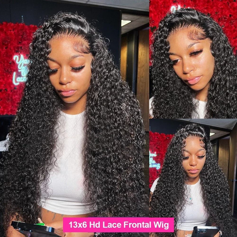 Hd 13x6 Lace Wig Human Hair Kinky Curly Wig Wear detail view 5