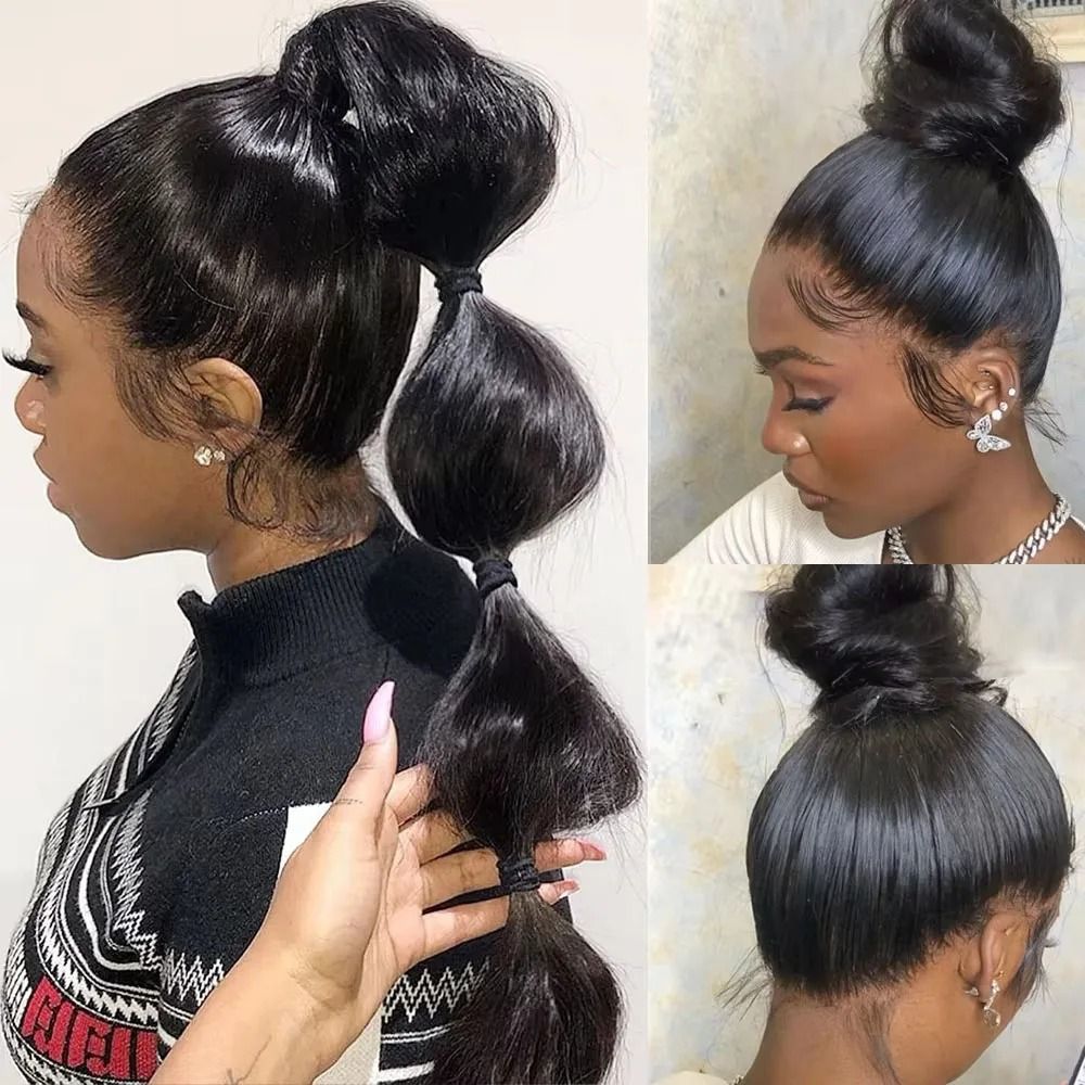 Short 13x6 HD Lace Straight Front Wig view 3
