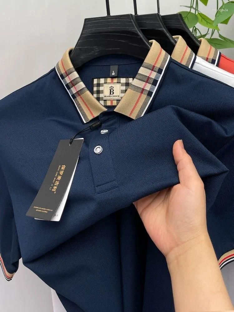 Polos Homme Manche Courte Luxe Marque Tendance Coton... Du &Price; | DHgate