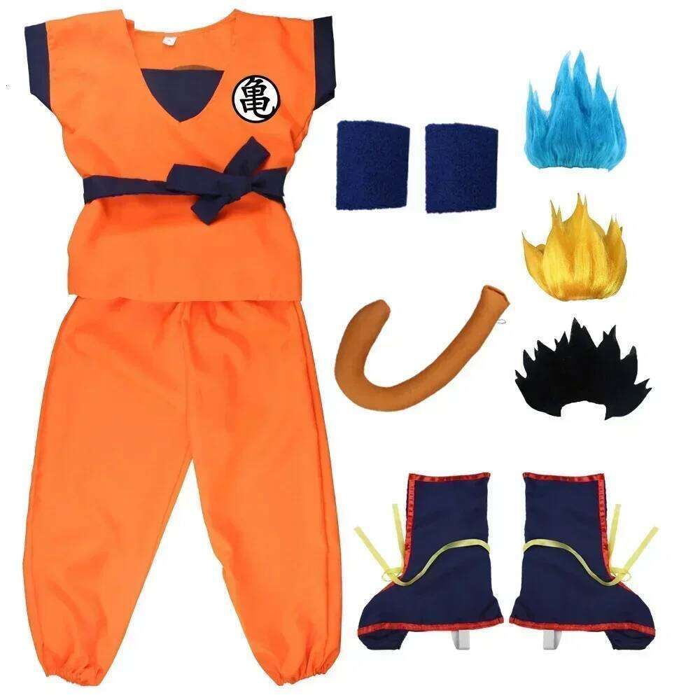 Halloween Adult Kids Suits Son Goku Gui Carnival Anime view 2