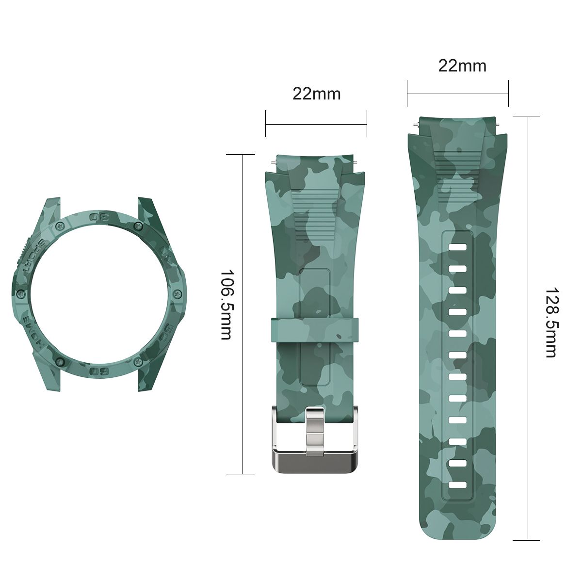 Exército Verde para GT3 46mm