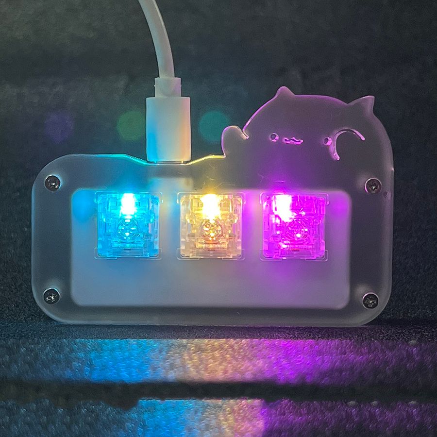 Transparent white Outemu blue switch