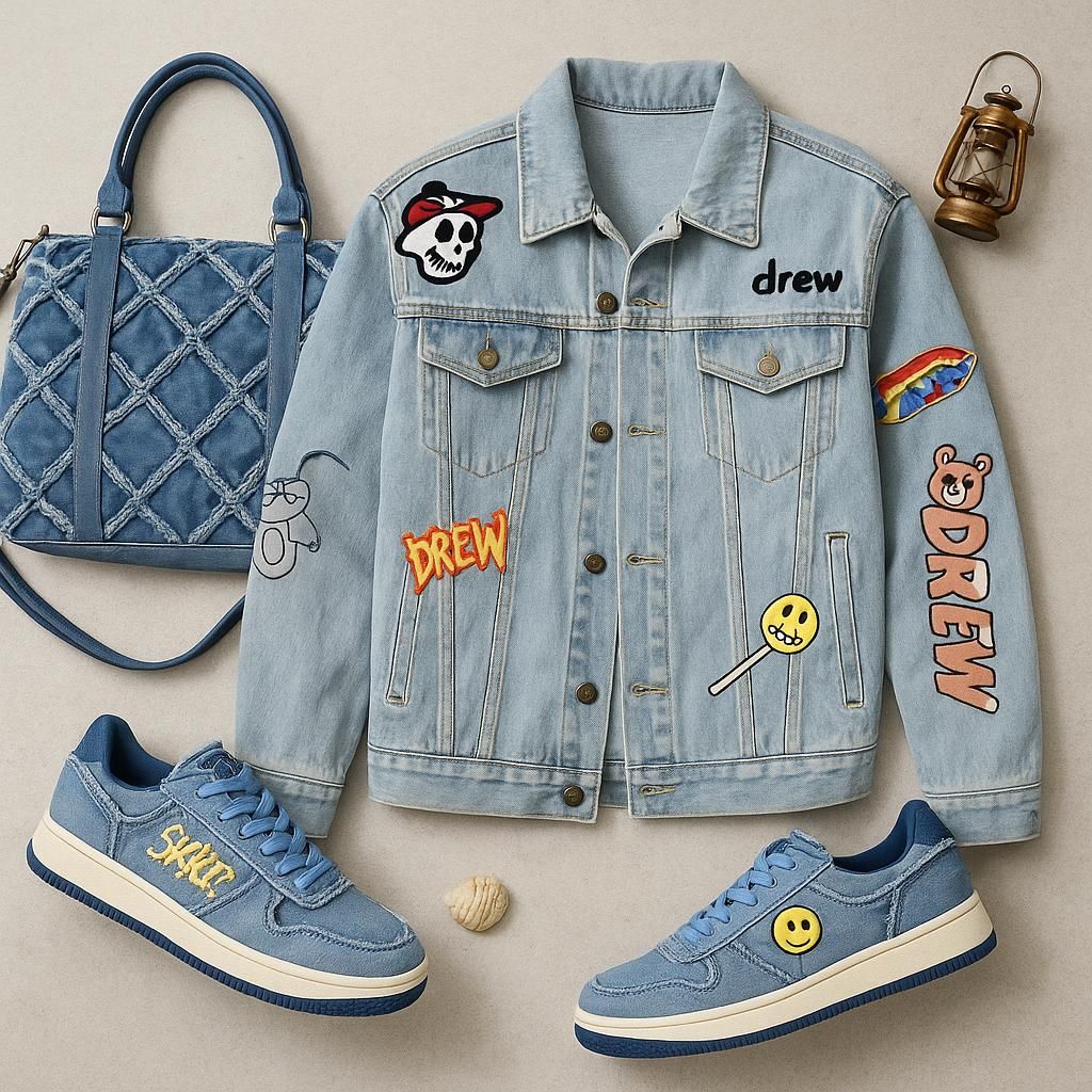 drewhouse デニムジャケット　Mサイズ Drew House/Logo Denim Jacket | BINGOSTAR ・ ビンゴスター