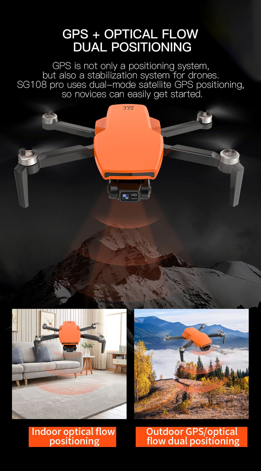 SG108 Pro GPS Drone 4K Profesional 2-Axis Gimbal 5G WIFI FPV