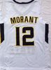 Murray State Racers College Ja Morant #12 White Yellow Navy Blue Basketball  Jersey Mens Stitched Jerseys From James2242, $62.18