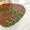 Four Leaf Clover Earring Fashion Classic Dangle Earrings Designer For Woman  Agate Mother Of Pearl Moissanite Diamond Earing Jewelry Earings Oorbellen  Men Not Fade From Hezh604, $10.68