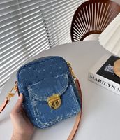 Designer - Denim Camera Bag mini Crossbody Bag Classic patte...