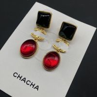Ruby Earring Designer Earrings For Women Vintage Double Lett...