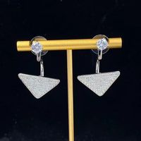 Crystal Earrings Designer For Women Monogram Rhinestone Lett...