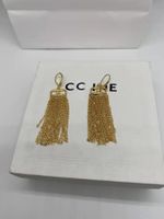 Earrings Designer For Women S925 Letter Gold Tassel Chain Ea...