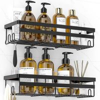 Adhesive Shower Caddy Shelf, 2 Pack - Hanging Bathroom Organizer