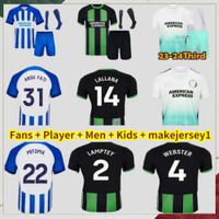 Mitoma 23 24 Maupay Bhafc Soccer Jerseys Gross 2023 2024 VELTMAN Seagulls Football Shirt MARCH ALZATE PROPPER UNDAV LAMPTEY FERGUSON Men Kids Kit HOME CAICEDO