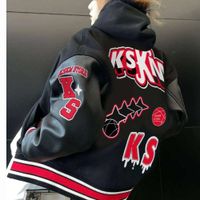 American High Street Providery Baseball Y2K Retro Attro Winter Winter Design Men and Women’s Motorcycle Stack