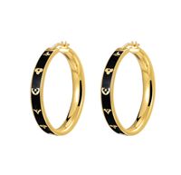 Earrings Designer For Women 18K Gold Plated Hoop Stud Earrin...