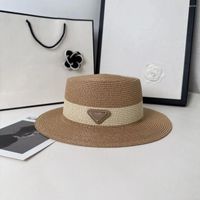 Wide Brim Hats Straw Hat Casquette Summer Beach Vacation Fas...