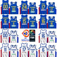 New Jordan Clarkson #6 Team Pilipinas Basketball Jersey Philippines Patch  Sewn