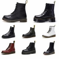 Designer Fashion Boots short Men Women Marten High Leather W...