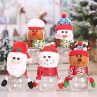 Plastic Candy Jar Christmas Theme Small Gift Bags Candy Box ...