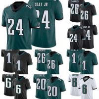 NFL_ Philadelphia''Eagles''Men DeVonta Smith #6 Miles Sanders #26 Jalen  Hurts #1''Super''Bowl''White LVII football Jersey 