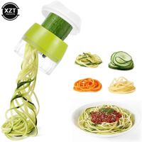 Handheld Spiralizer 3 in 1 Vegetable Slicer, Veggie Spiral Cutter Zucchini  Spaghetti Maker Adjustable Spiral Slicer for Low Carb Vegan Meals (Grey)