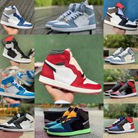 Jumpman Denim 1 1S Basketball Shoes Chicago Lost Found Found Turbo Blue Pine Greing Gorge Visionaire Haze Hyper Royal Bio Hack Shadow 2.0 Diseñador Sports Sneakers