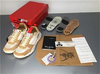 Otantik Ayakkabı Tom Sachs X Mars Yard 2.0 TS AA2261-100 Erkek Kadınlar Doğal Spor Kırmızı Akçaağaç Eklemi Sınırlı Sabit Sabaharlar Orijinal Kutu 36-46