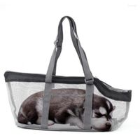 Cubiertas de asiento para perros Bag Net Net Cat and Travel Suministros de bolsos de hilo transpirables portátiles