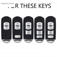 MAZDA CX 5/Axela/2/3/5 Keychain Genuine Leather Car Key Case Holder Cover  Smart Remote Control Alloy Car Key Chains Key Rings From Easonyi, $14.27