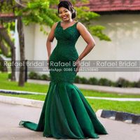 Party Dresses Emerald Appliques Beads Prom Mermaid Long For ...