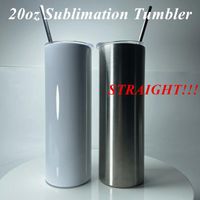 Blank Sublimation Tumbler 20oz STRAIGHT skinny tumbler Strai...