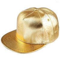 قبعات الكرة للرجال النسائية المصنوعة من الجلد الذهب الفضي البيسبول قبعة للجنسين جولف جولف قبعات/قبعات/قبعات