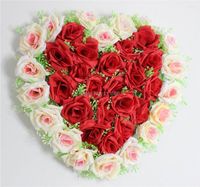 Decorative Flowers SPR 40cm Lovely Heart Shape Artificial Ro...